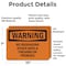 Signmission No Trespassing Attack Dogs & Firearms On Premises OSHA Warning Sign, Vinyl Decal, 10in x 7in, 2PK OS-2PACK-WS-D-710-L-12276 - alternate 4